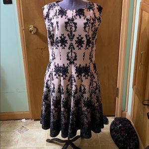 Pink Black formal dress